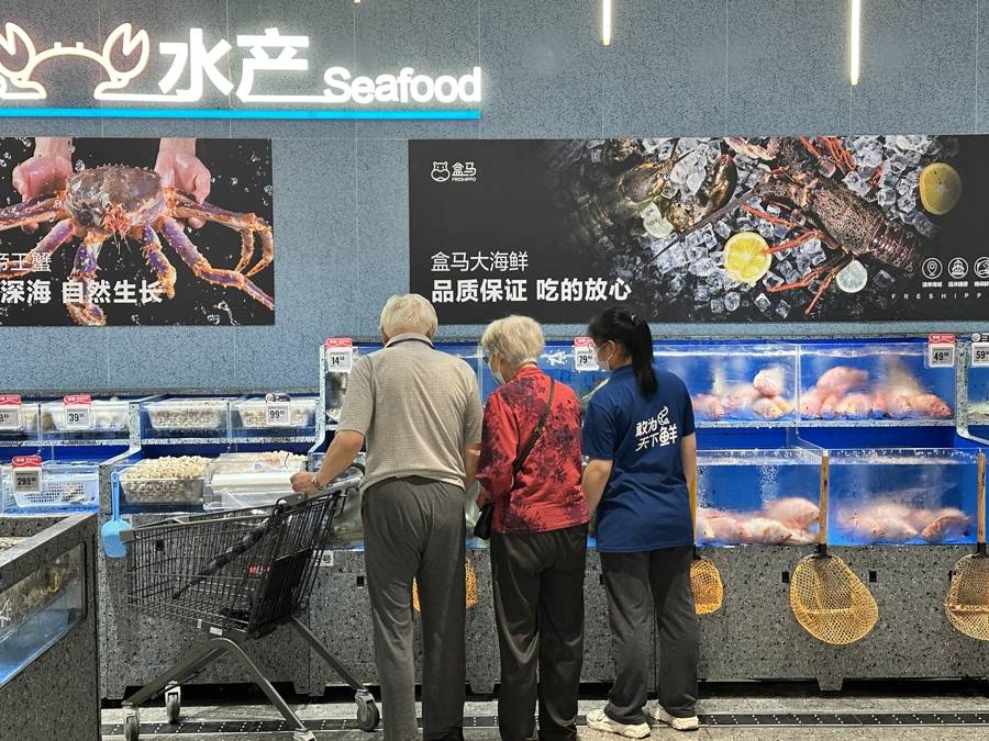 可暫養超70種水產，盒馬最大水產倉落地上海