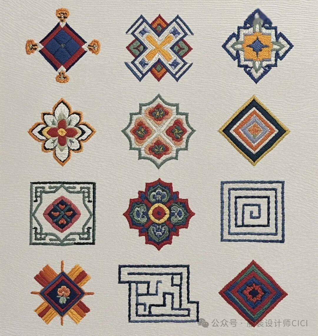 國風古韻-刺繡紋飾紋樣圖案設計分享!