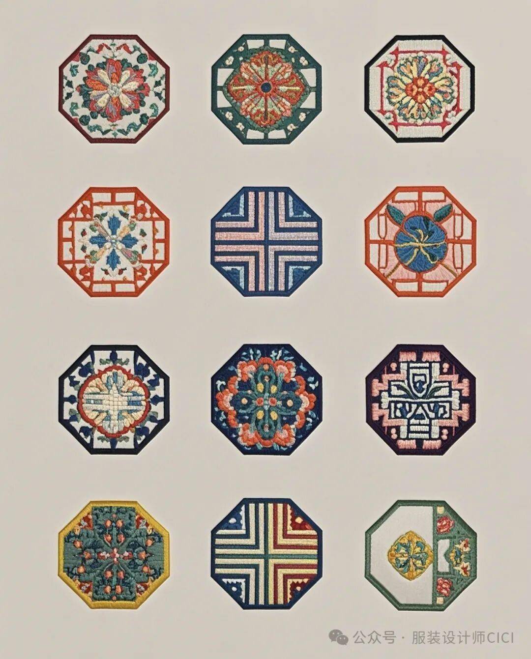 國風古韻-刺繡紋飾紋樣圖案設計分享!