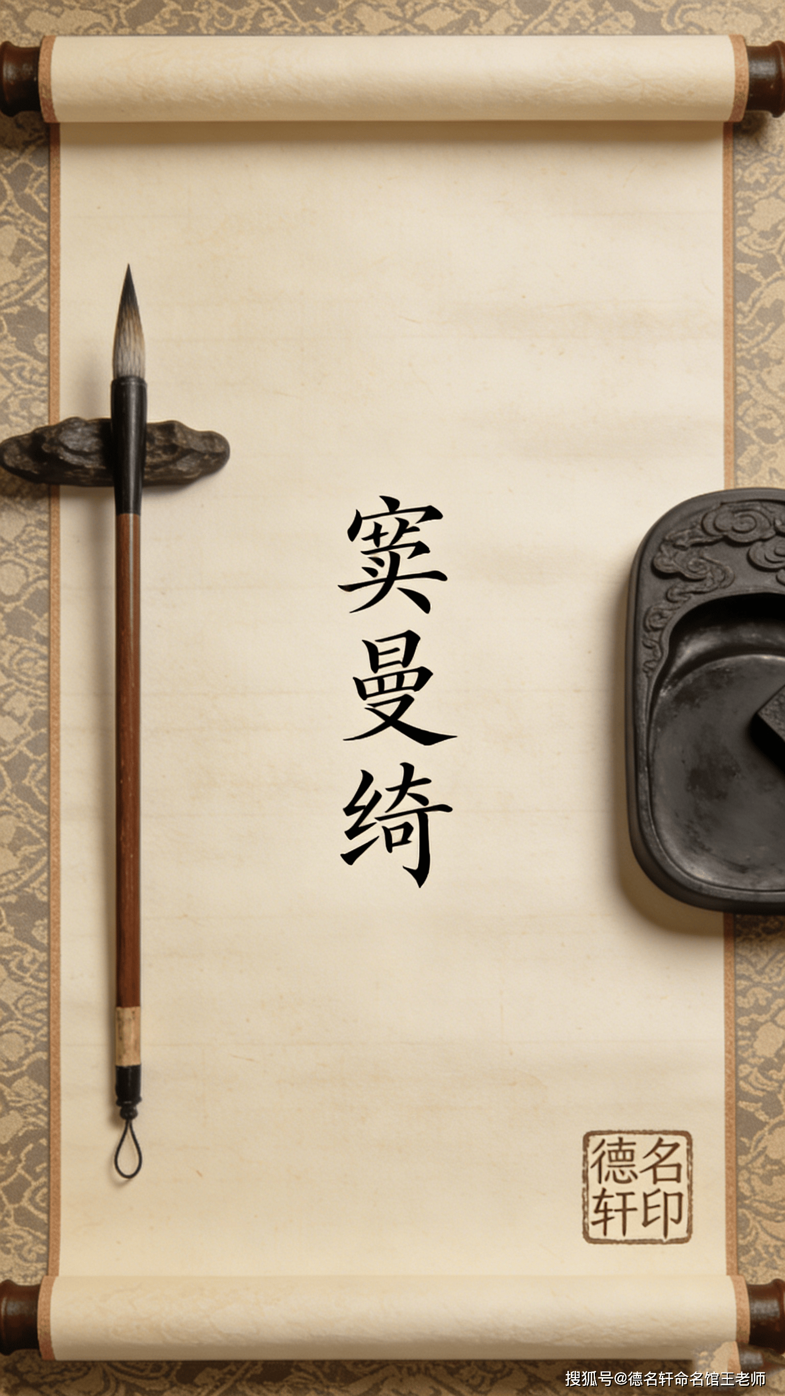 原創寶寶起名案例 竇曼綺：曼舞綺羅，竇門錦繡