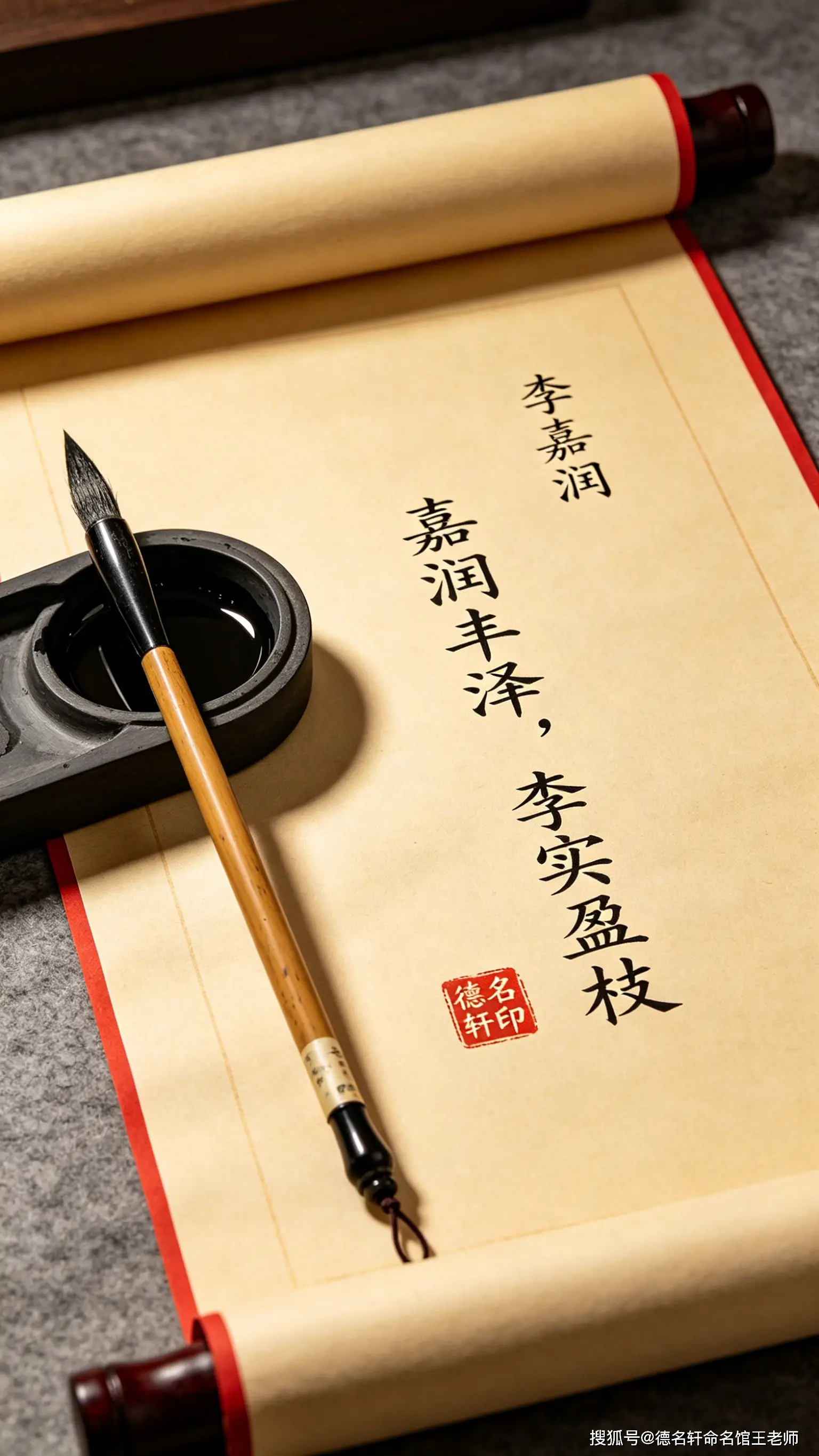 原創寶寶起名案例 李嘉潤：嘉潤豐澤，李實盈枝