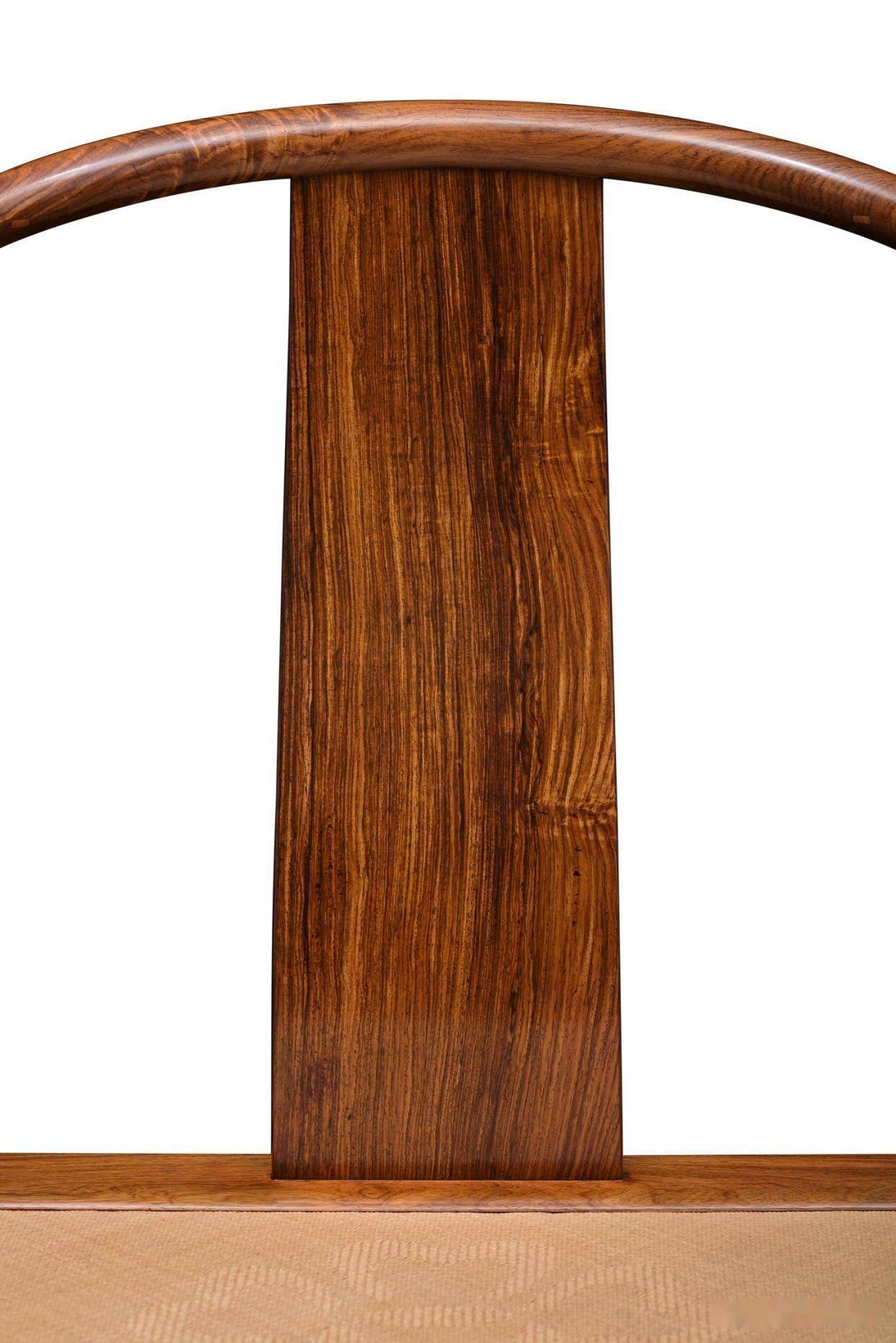 天圓地方，收藏級黃花梨，藤面圈椅