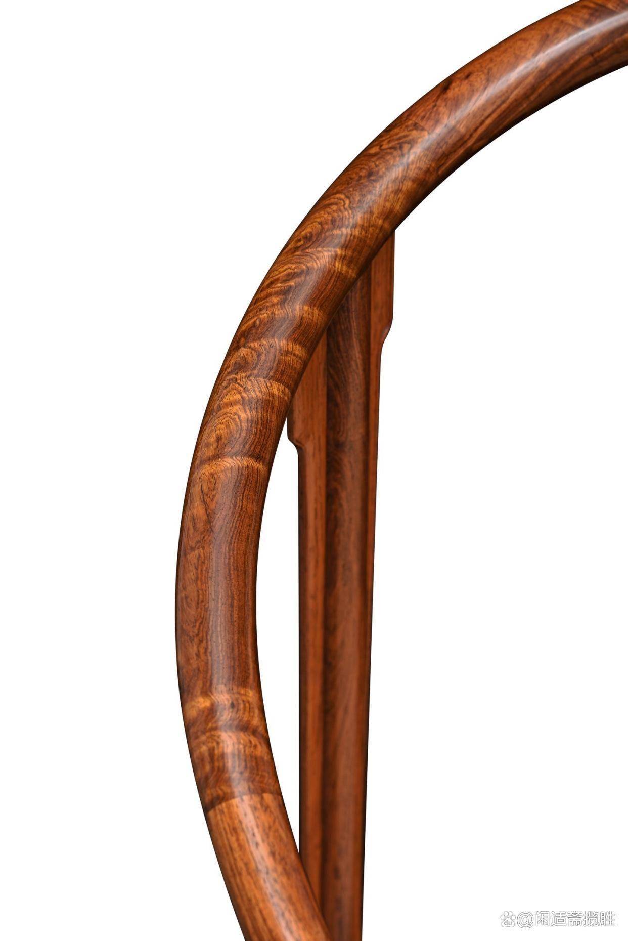 天圓地方，收藏級黃花梨，藤面圈椅