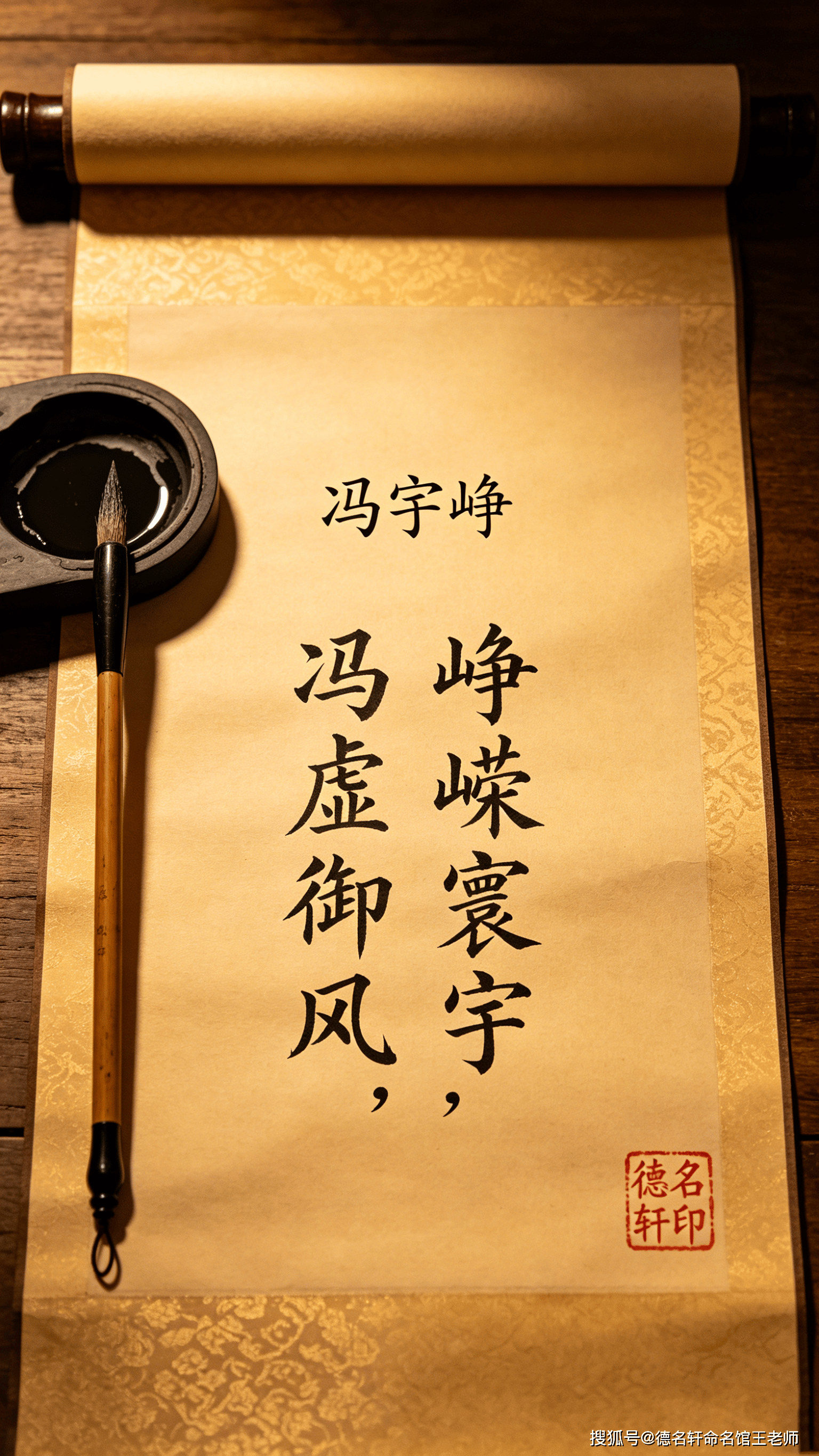 原創寶寶起名案例 馮宇崢：崢嶸寰宇，馮虛御風