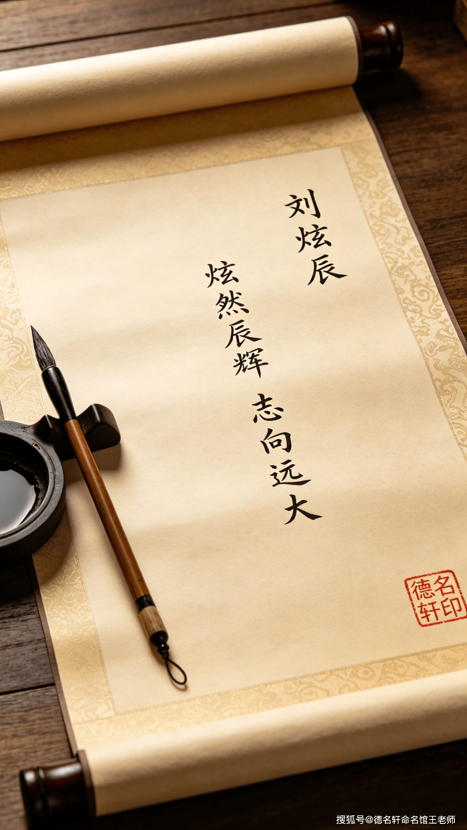 原創寶寶起名案例 劉炫辰：炫然辰輝，劉漢星漢