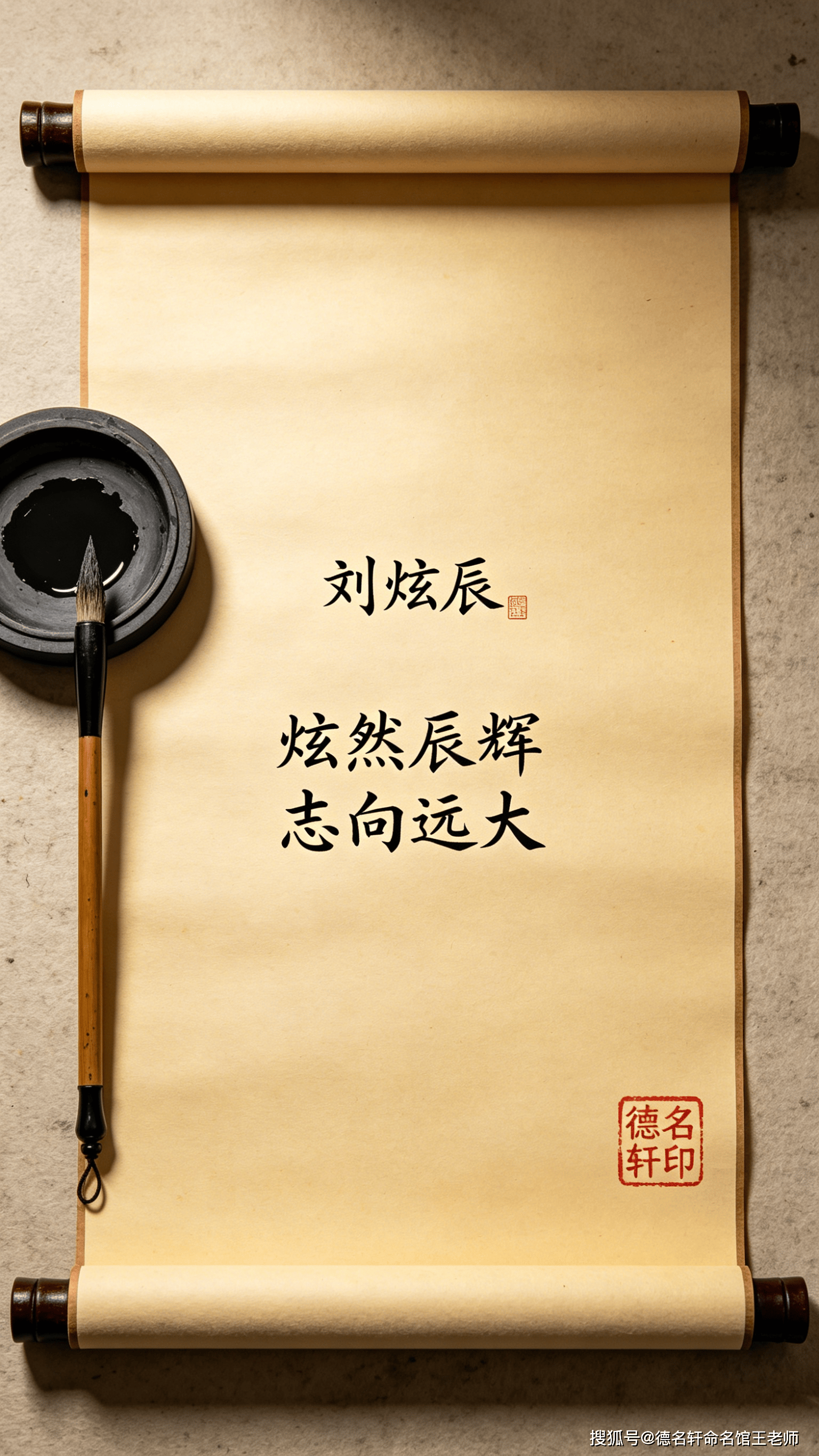 原創寶寶起名案例 劉炫辰：炫然辰輝，劉漢星漢