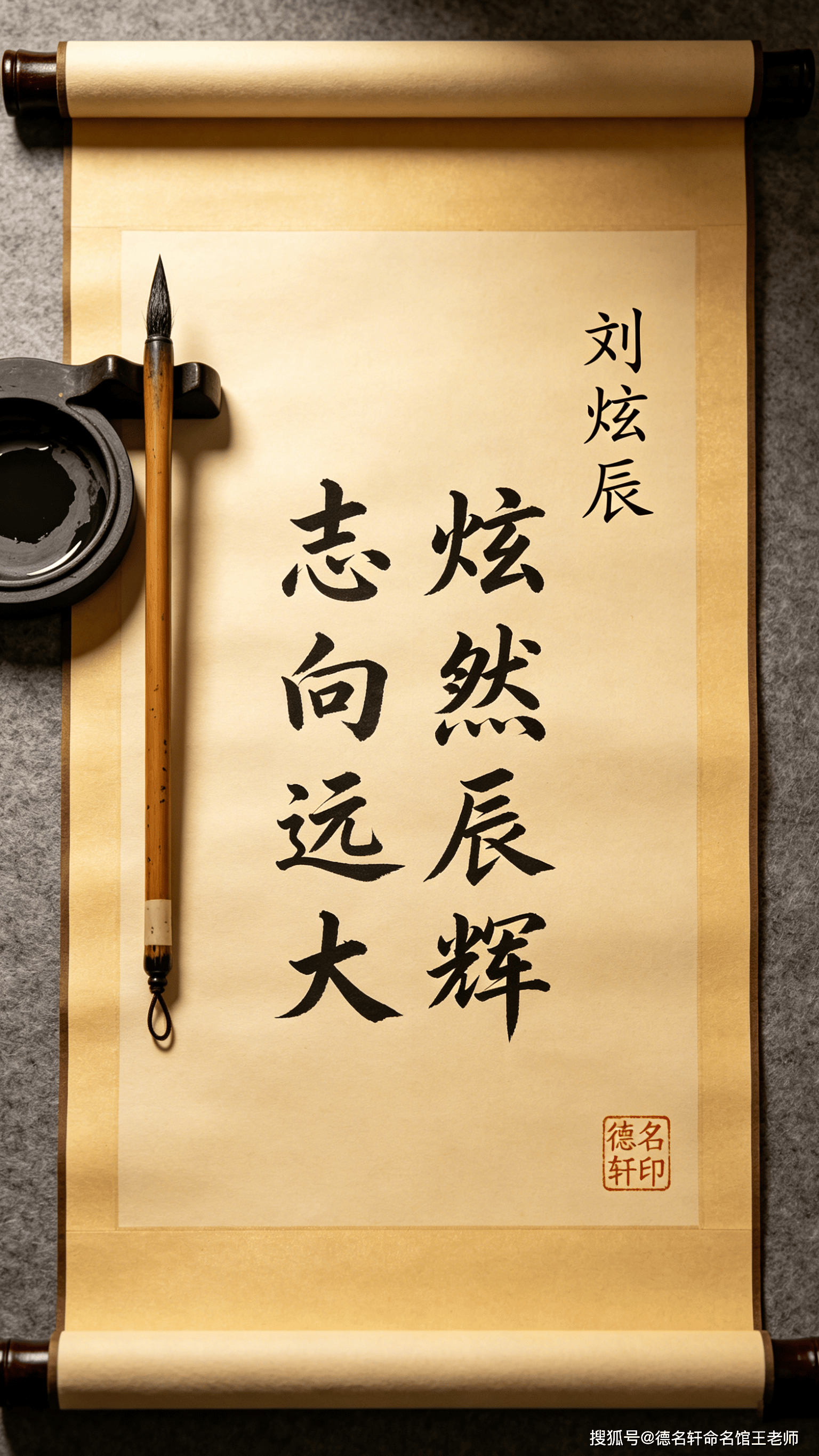 原創寶寶起名案例 劉炫辰：炫然辰輝，劉漢星漢